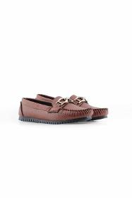 Rok women's loafer shoes with brown DD accessories
