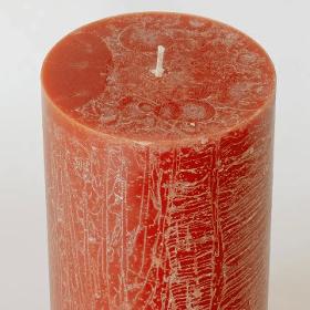 Pillar candle Rustic - rust (large)