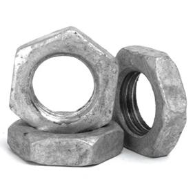 M30 - 30mm Lock Nut Half Thin Nuts Galvanised Grade 4 DIN 43