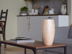 Handpainted Glass Vase for Flowers | Gentle Art Glass Oval Vase |Interior Design