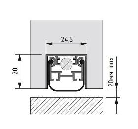 Automatic drop down seal AFP 24.5x20