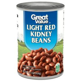 Great Value Light Red Kidney Beans, 15.5 oz