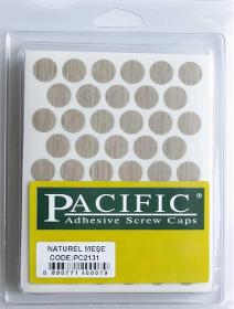 Self Adhesive Screw Cover Caps - Naturel Meşe