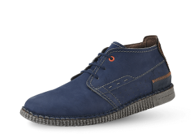 Male shoes of the "Clarks" type in blue