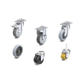 Light duty wheel and castor series