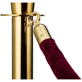 Velvet Rope Gold-bordeaux