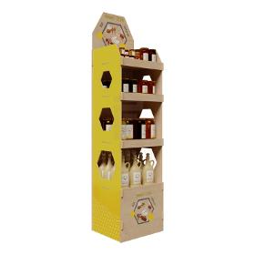 Plywood Display Stand for honey manufacturer