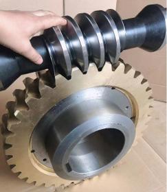 Worm gear worm shaft spur gear