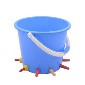 8L Plastic Calf /cattle Feeding/milk Bucket with 10 teats