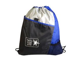 Printed drawstring bag