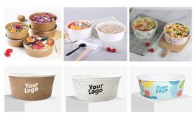 PAPER SALAD BOWLS