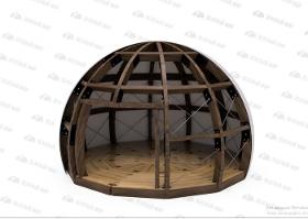 Wooden dome tents