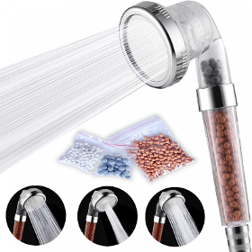 Herzberg HG-5032: 3-Mode Mineralized Shower Head