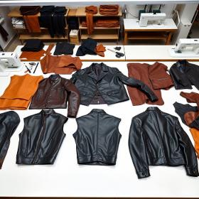 Leather jacket manufacturing