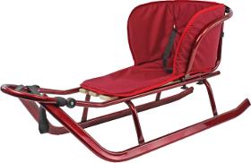 Maxi sled with footrests and mattress - maroon producer