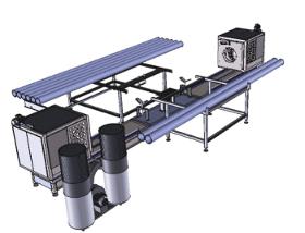 PVC Pipe Threading And Slotting Machine