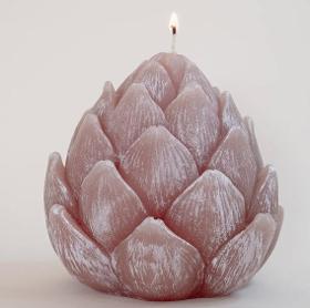 Artichoke candle - cream (large)