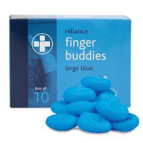 Finger Buddies Blue - Large (10)