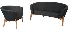 Curve sofa and armchair