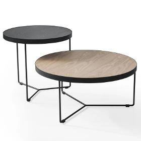 Coffee Table Round Set of 2 Living Room Table