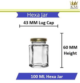 Hexa Jar Glass