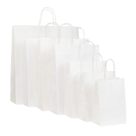 Paper Bag White Twist