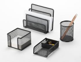 Metal Mesh Stationery Office Set