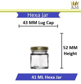 Hexa Glass Jar