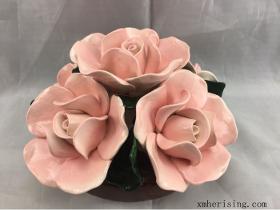 Pink porcelain flower
