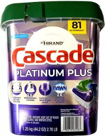 Cascade Platinum Plus Dishwasher Detergent