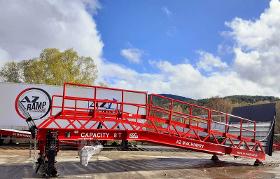Loading Ramp with with hydraulic tilting bridge - AZ RAMP - STAR-RL- 8T. 8 ton