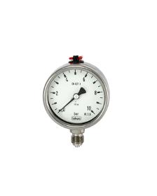 Bourdon tube pressure gauge NS 63, stainless steel design