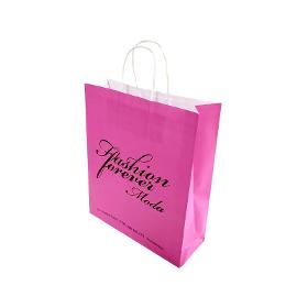 Kraft paper bag with twisted handle, economic range