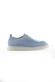 Blue Suede Leather Women's Sisley Shoes