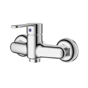 Exposed shower mixer without shower kit