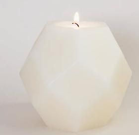 Scented candle Poli - white