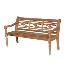 wooden garden bench teak 150 cm