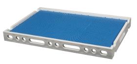 Double-sided plastic draining trays
