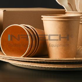 Cardboard Cup 8 oz For Hot Drinks, 50 pcs/set