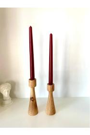 Wooden Candle Holders (Set of 2)
