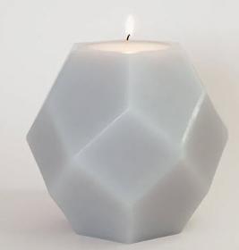 Scented candle Poli - grey