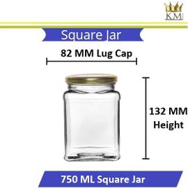 Square Jar Glass