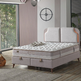 Armis Amber box spring bed 160x200 with bed box and mattress