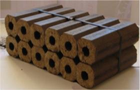 Peat fuel briquettes