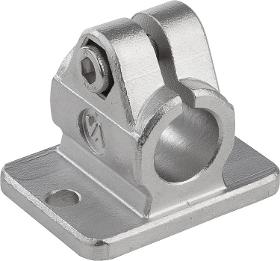 Tube clamps flange, stainless steel