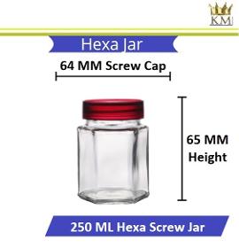 Hexa Glass Jar