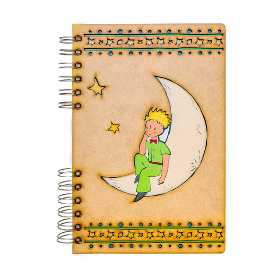 Sustainable journal - Recycled paper - Le Petit Prince on the moon