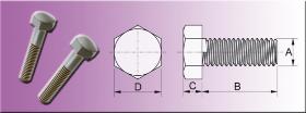 Screws without DIN - Hexagon head screws PEEK