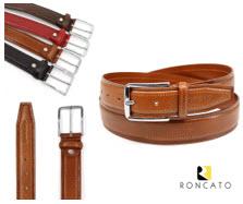 R Roncato Made in Italy Leather Belt (0724089.35)