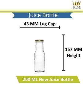 Glass Fruit Juice Bottle